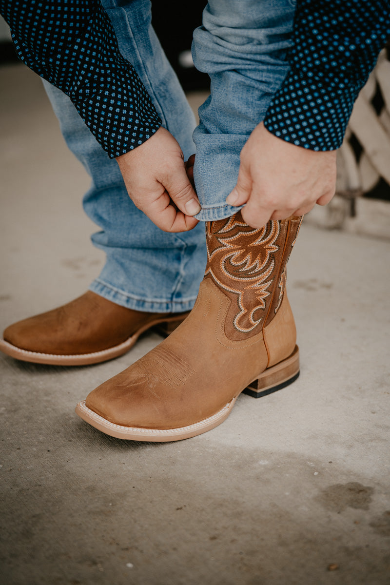 11" Hyer Men's Bucklin Brown Boots (Sizes 8.5-11 D/EE Width)