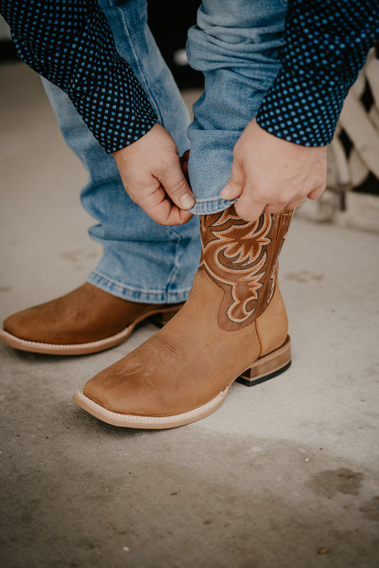 11" Hyer Men's Bucklin Brown Boots (Sizes 8.5-11 D/EE Width)