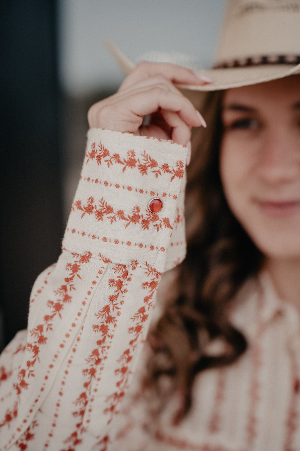'Devon' Floral Striped Pearl Snap Shirt (S - XXL)