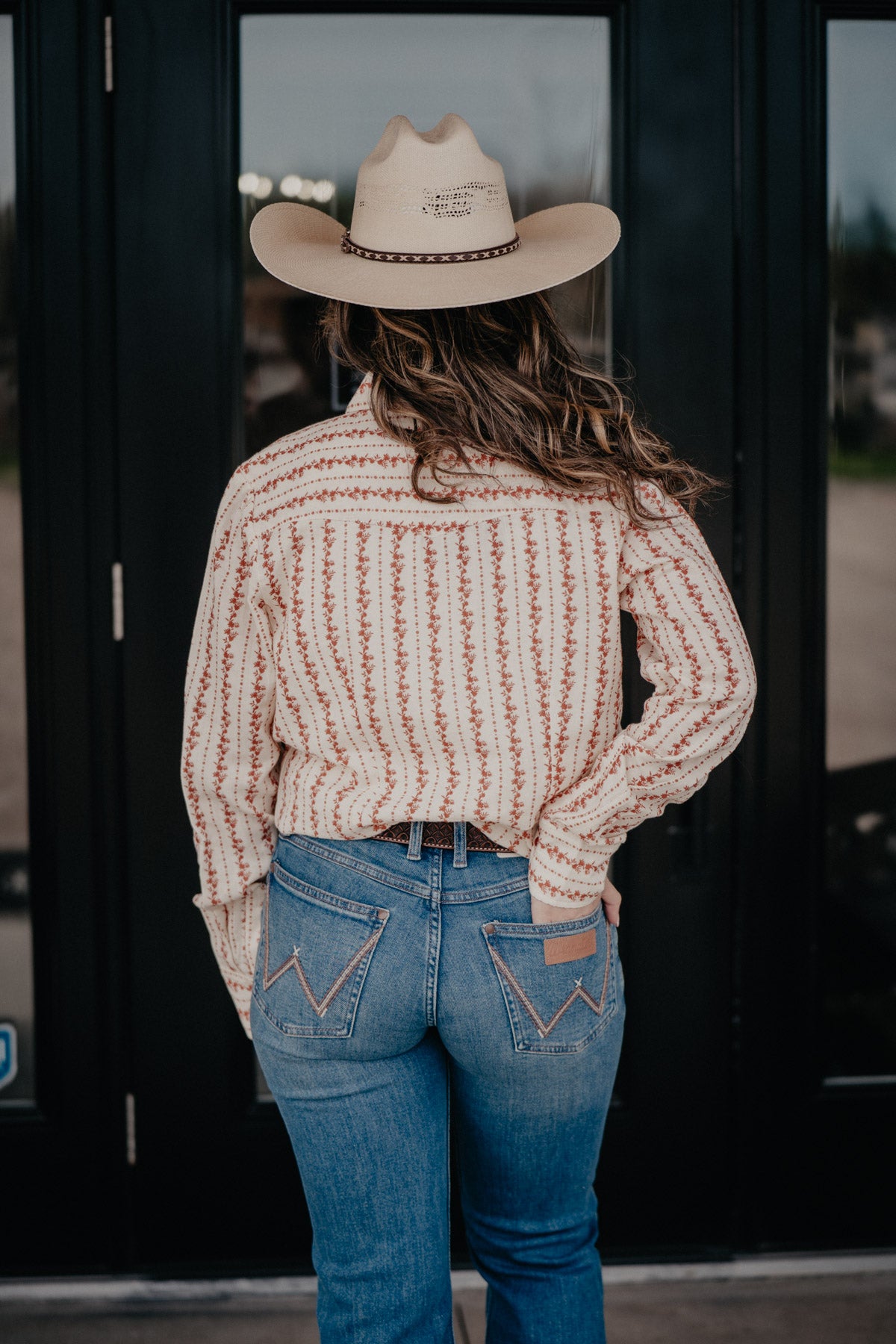 'Devon' Floral Striped Pearl Snap Shirt (S - XXL)