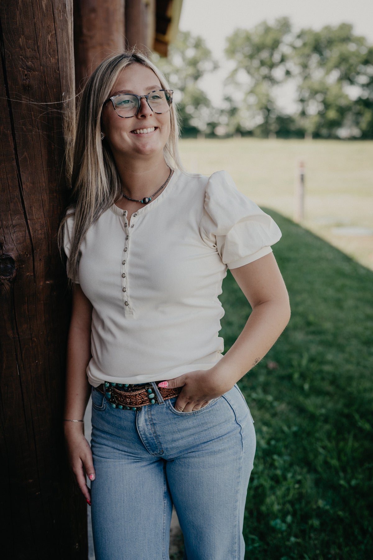 'Cloud Dancer' Women's Oakley Short Sleeve Pearl Snap Shirt by Ariat (Two Colourways: XS-XXL)