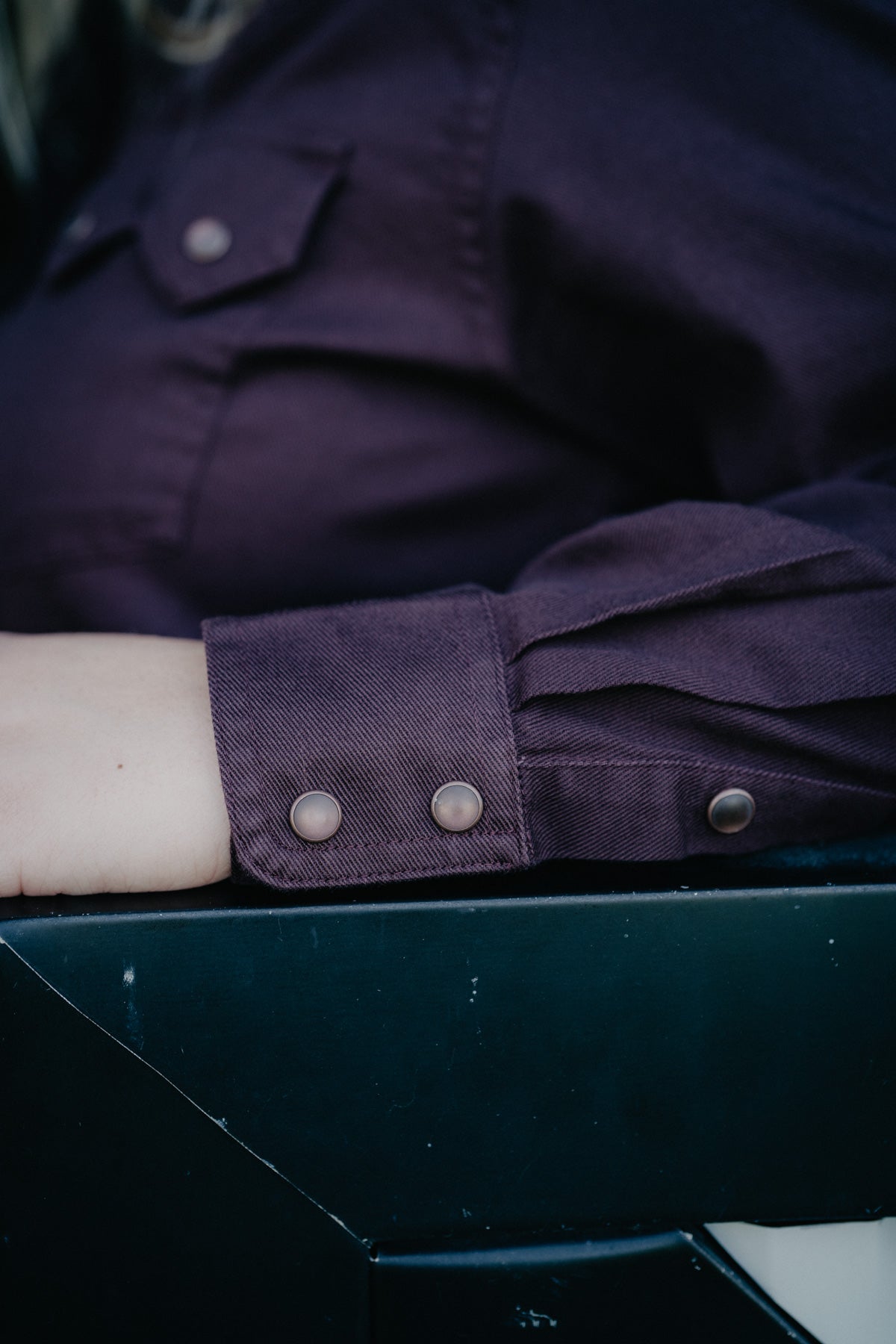 'Earthbound' Plum Women's Pearl Snap Shirt by Ariat