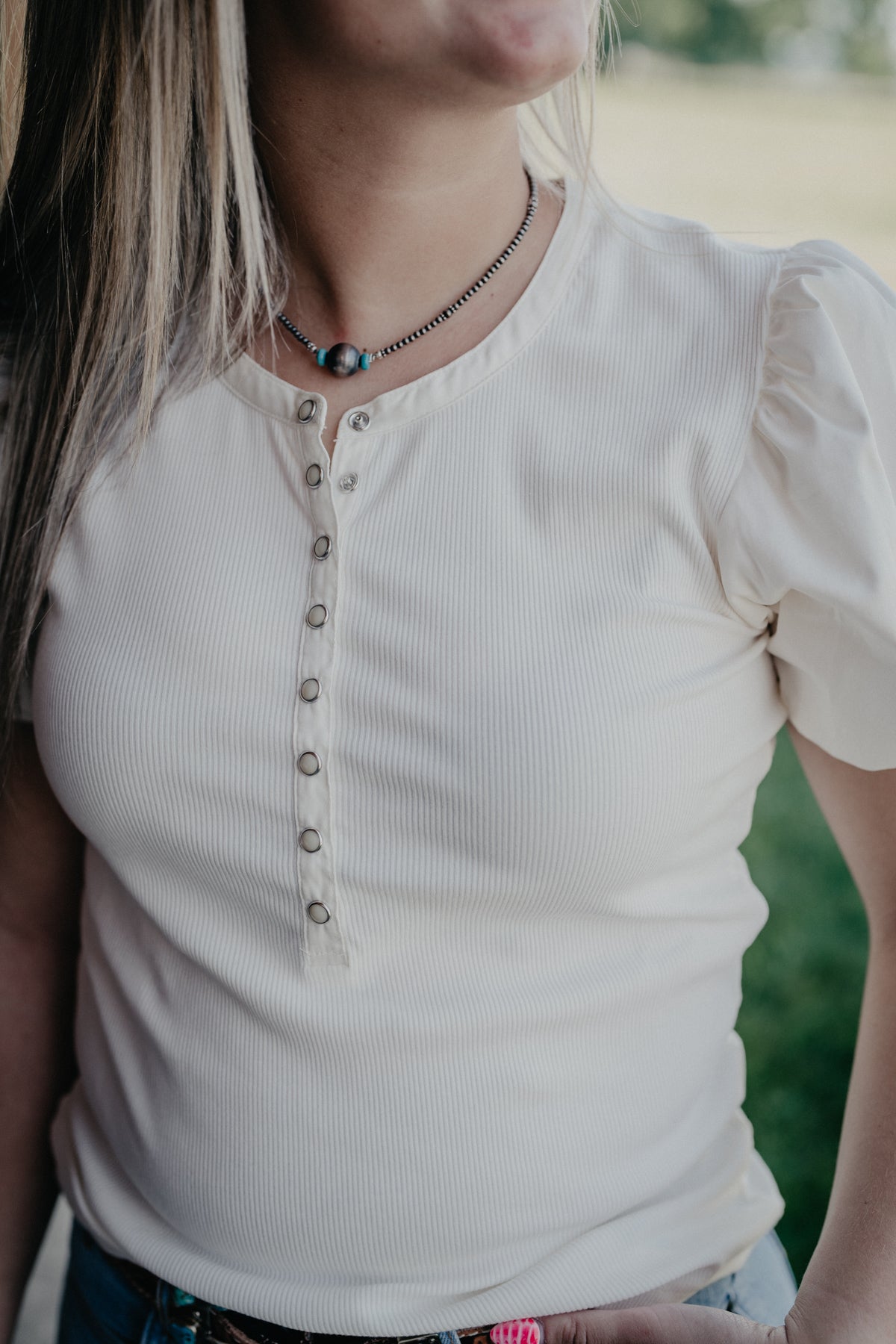 'Cloud Dancer' Women's Oakley Short Sleeve Pearl Snap Shirt by Ariat (Two Colourways: XS-XXL)