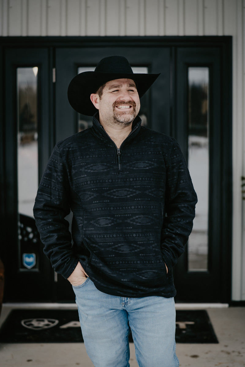 'Florence' Men's Embossed Fleece Pullover by Rock and Roll Denim (S-XXL)