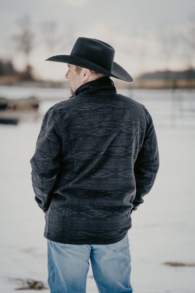 'Florence' Men's Embossed Fleece Pullover by Rock and Roll Denim (S-XXL)