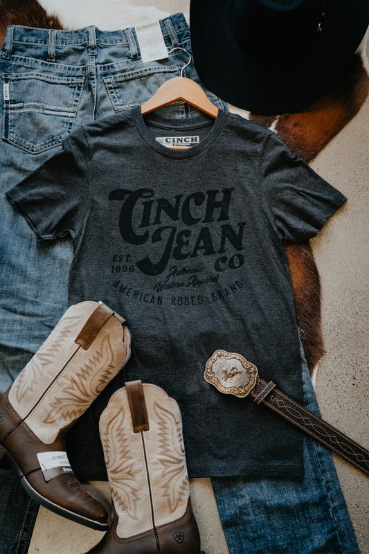 CINCH Denim Co. Heathered Charcoal T-Shirt