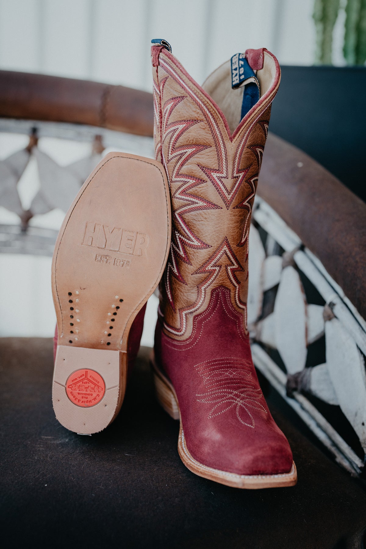 13" Hyer Rose Hill Women's Burgundy Boots