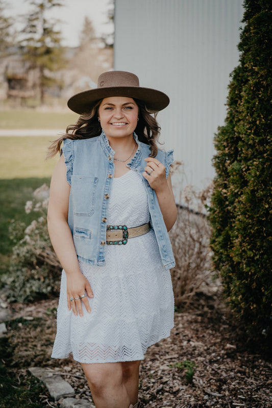 'Gilmore' Women's Wrangler Tiered Dress (1 L ONLY)