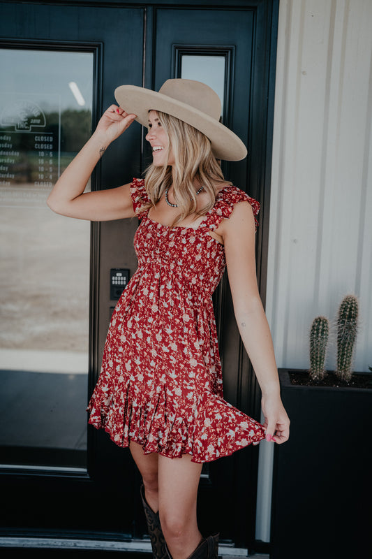 'Merlot' Mini Dress with Godets by Rock and Roll Denim