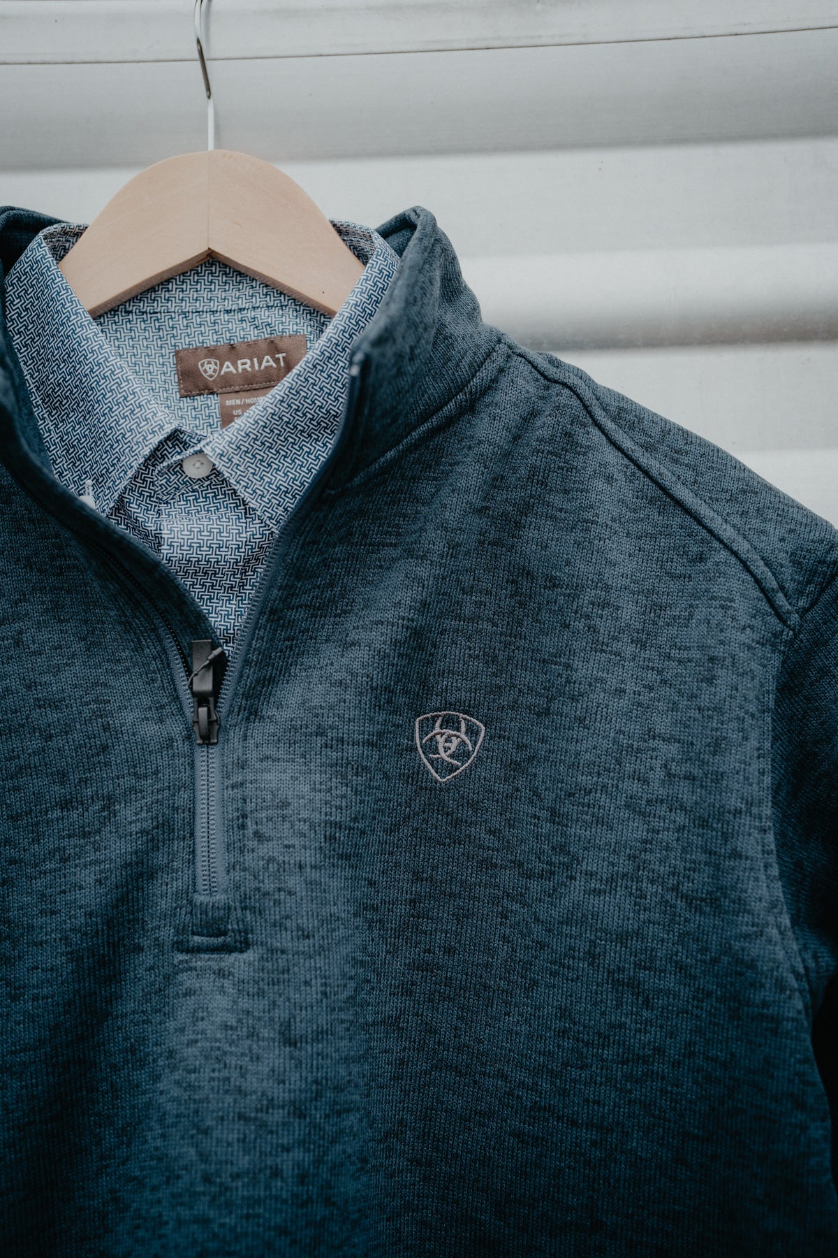 'Midnight Cowboy' Men's Navy 1/4 Zip by Ariat