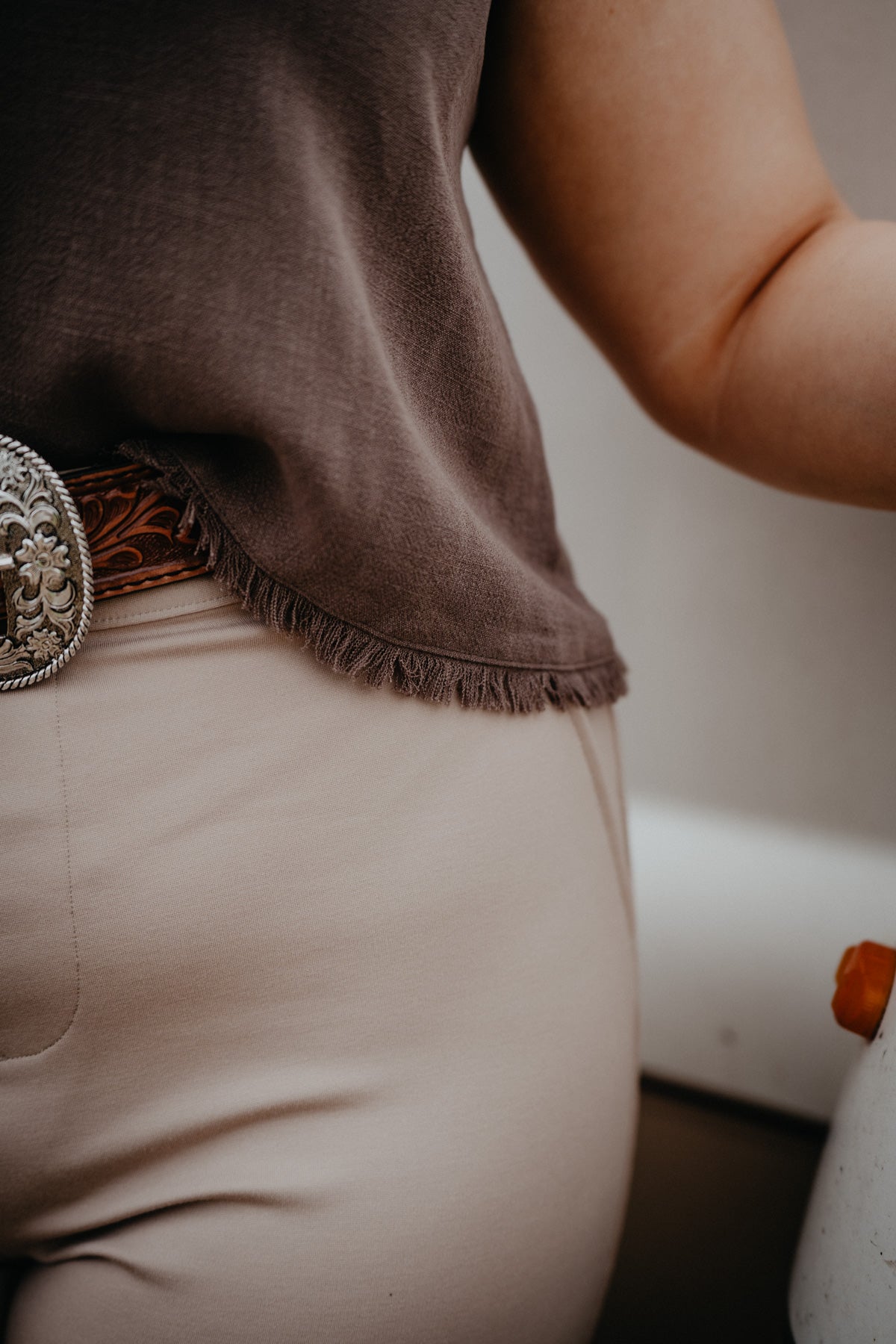 'Sabel' Cropped Linen Tank {XS-L; 2 Colours}