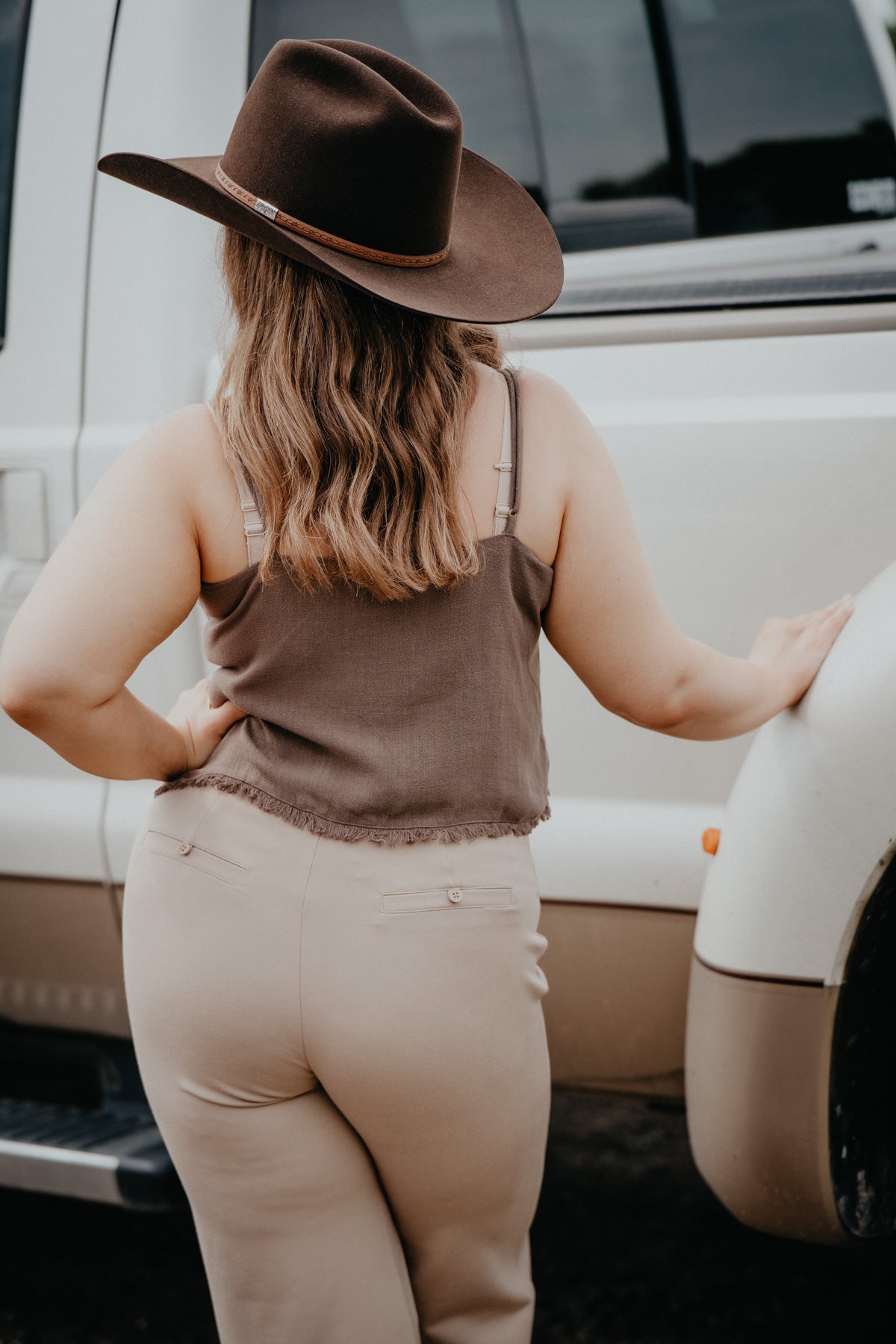 'Sabel' Cropped Linen Tank {XS-L; 2 Colours}