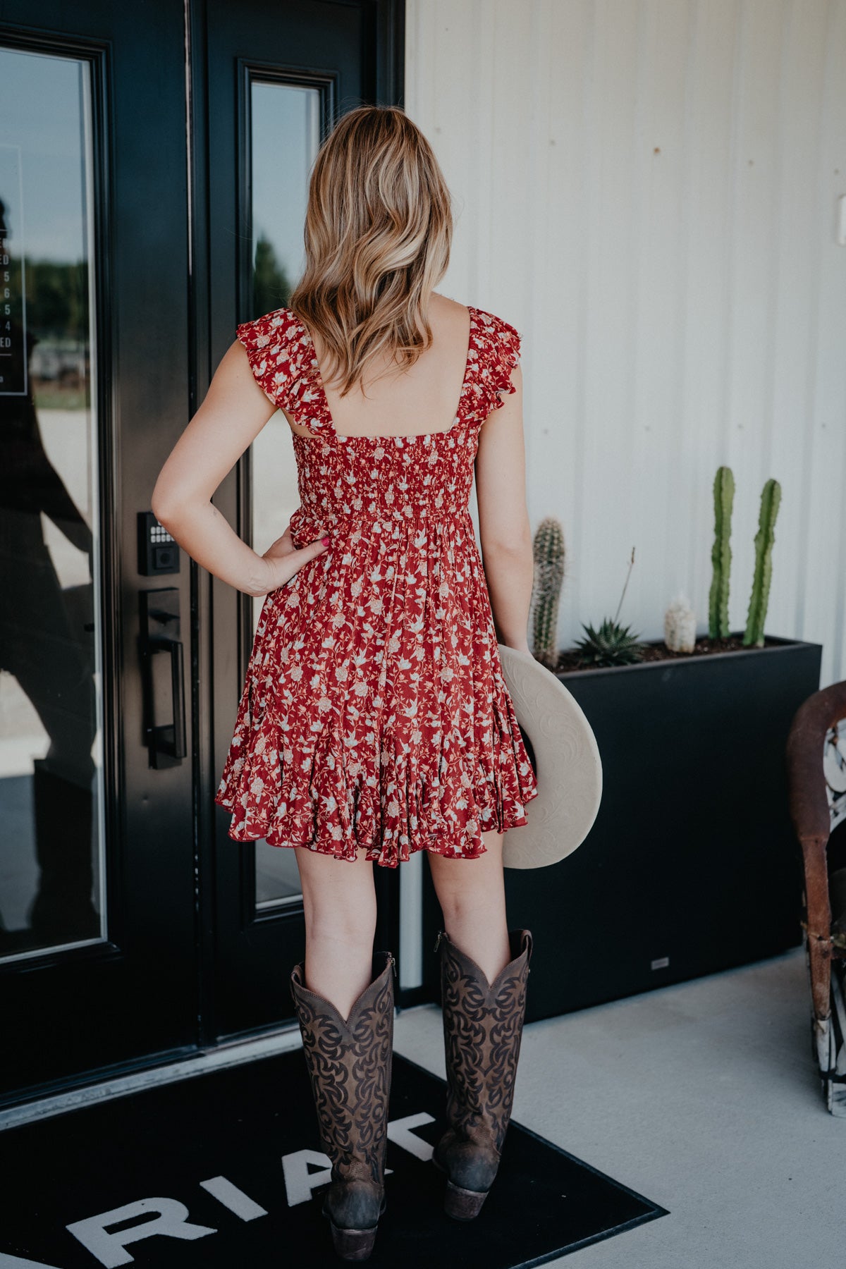 'Merlot' Mini Dress with Godets by Rock and Roll Denim