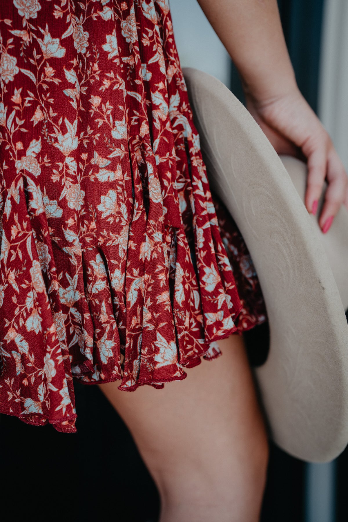 'Merlot' Mini Dress with Godets by Rock and Roll Denim