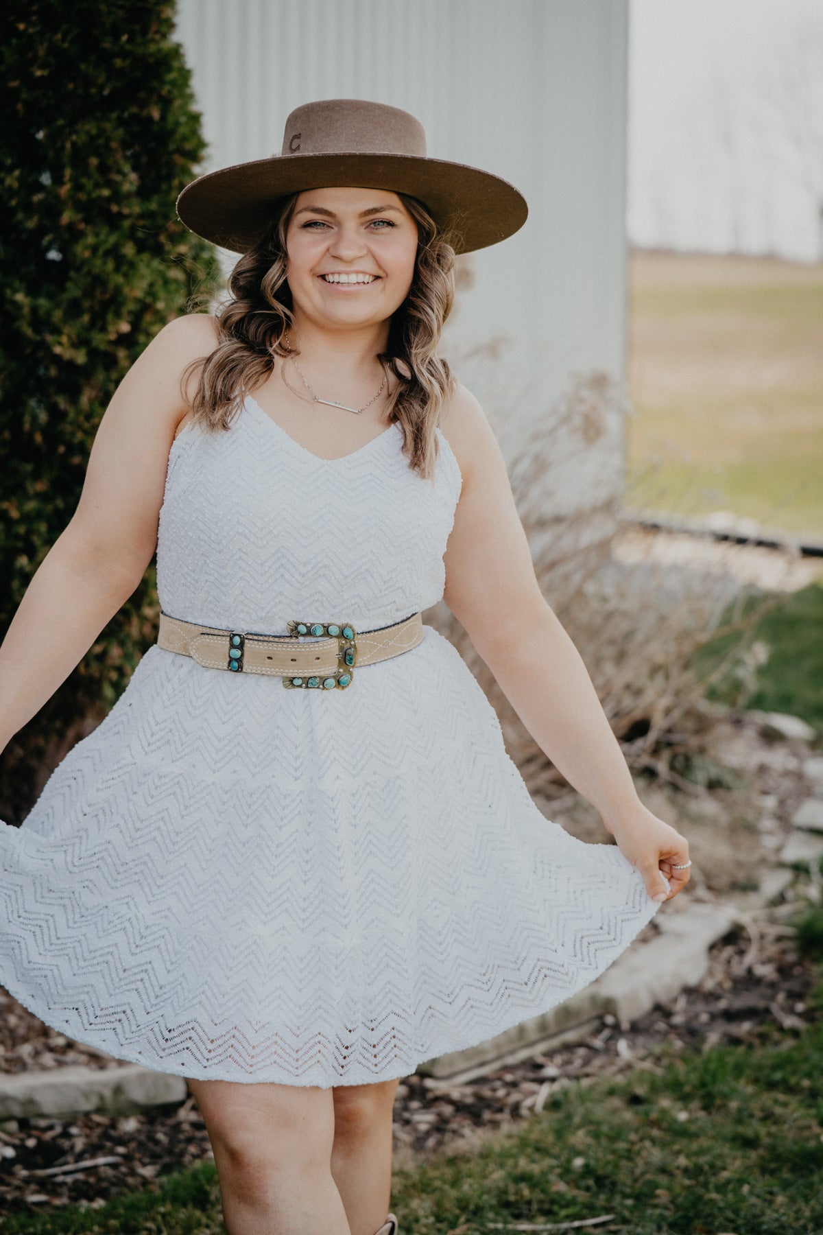 'Gilmore' Women's Wrangler Tiered Dress (1 L ONLY)