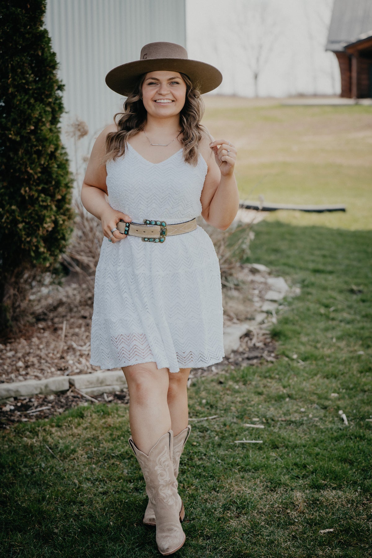 'Gilmore' Women's Wrangler Tiered Dress (1 L ONLY)