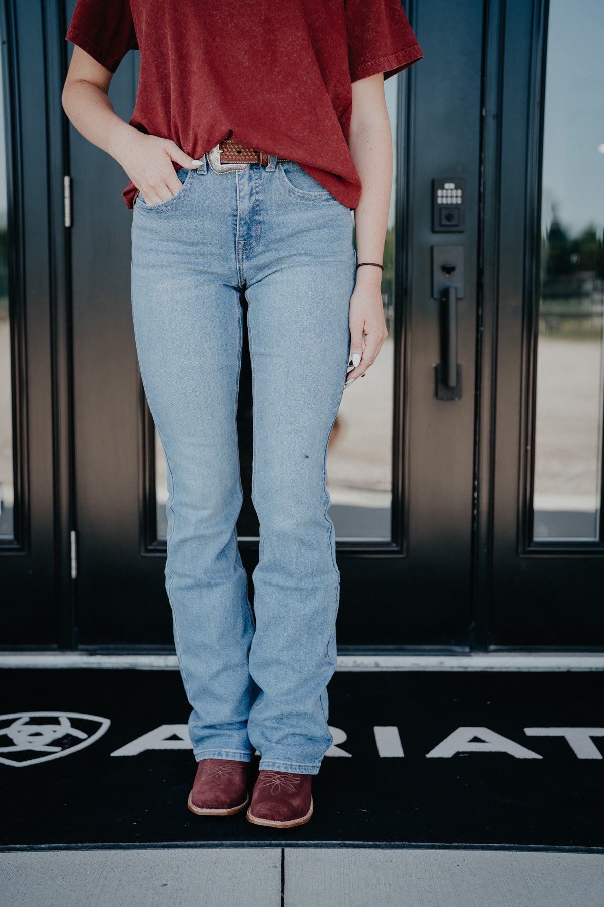 'Victoria' Signature High Rise Bootcut Jean by Rock & Roll Denim