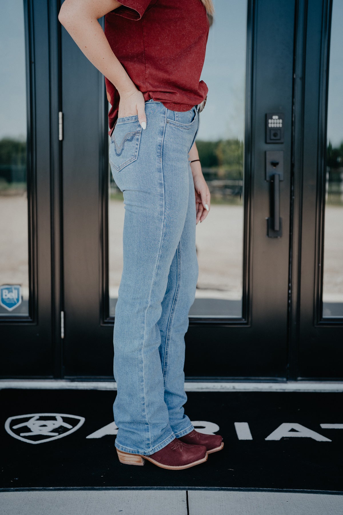 'Victoria' Signature High Rise Bootcut Jean by Rock & Roll Denim