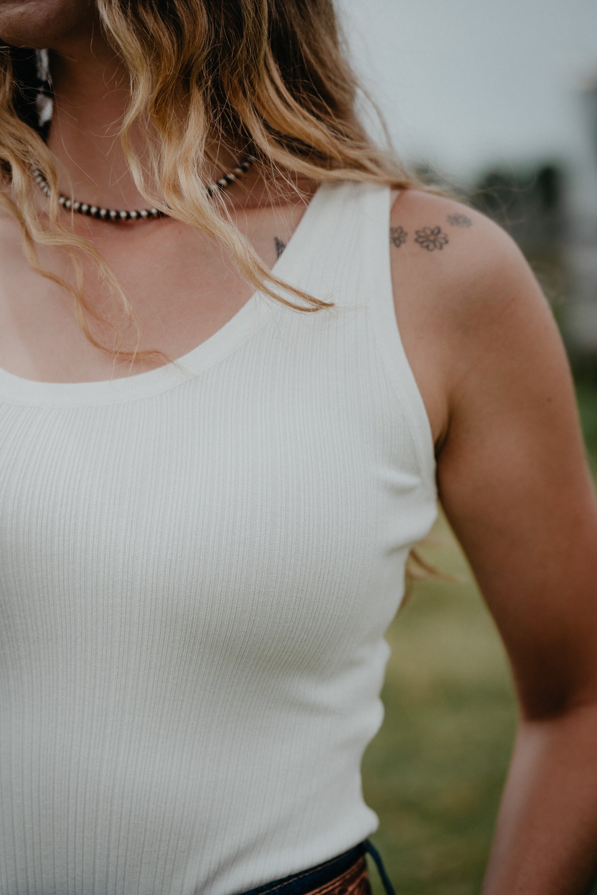 'Grace' Ribbed Tank Bodysuit (S-L; 3 Colours)