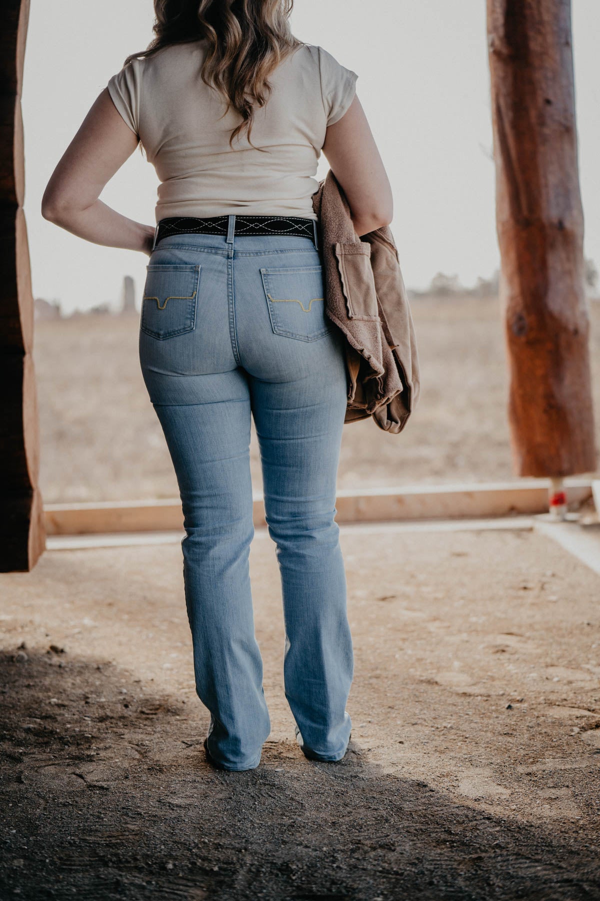Sarah High Rise Straight Leg Jean by Kimes Ranch (Light Wash)