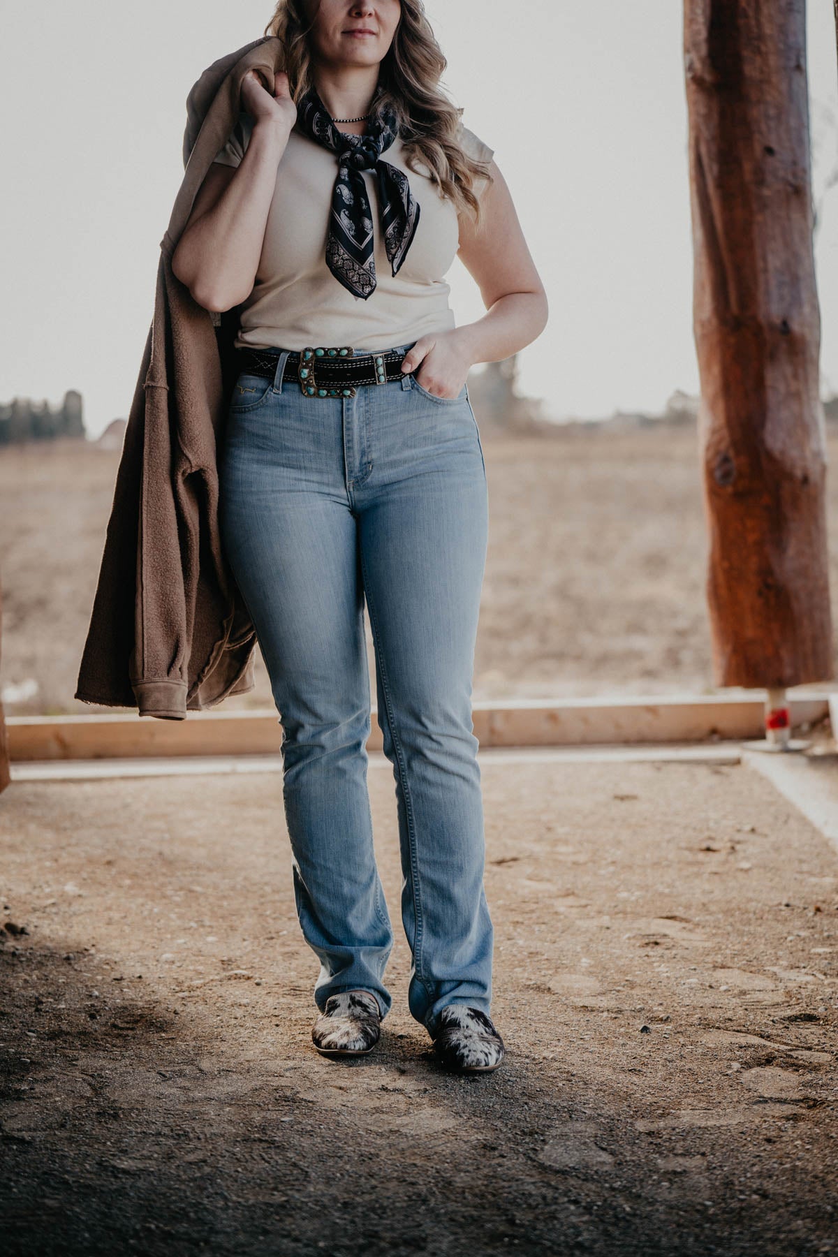 Sarah High Rise Straight Leg Jean by Kimes Ranch (Light Wash)