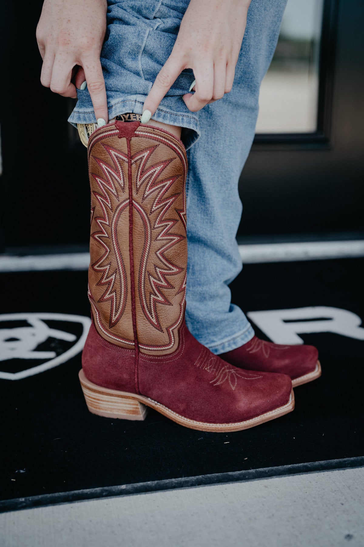 13" Hyer Rose Hill Women's Burgundy Boots