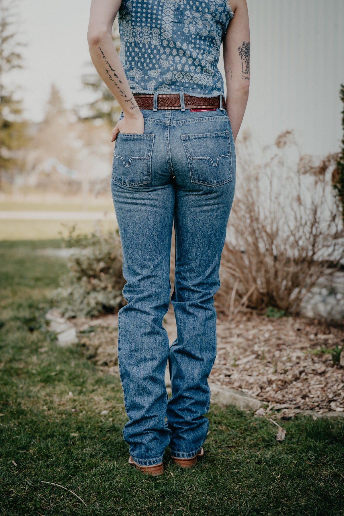 'James' Kimes Ranch Men's Mid Wash Jean (Size 27-38)