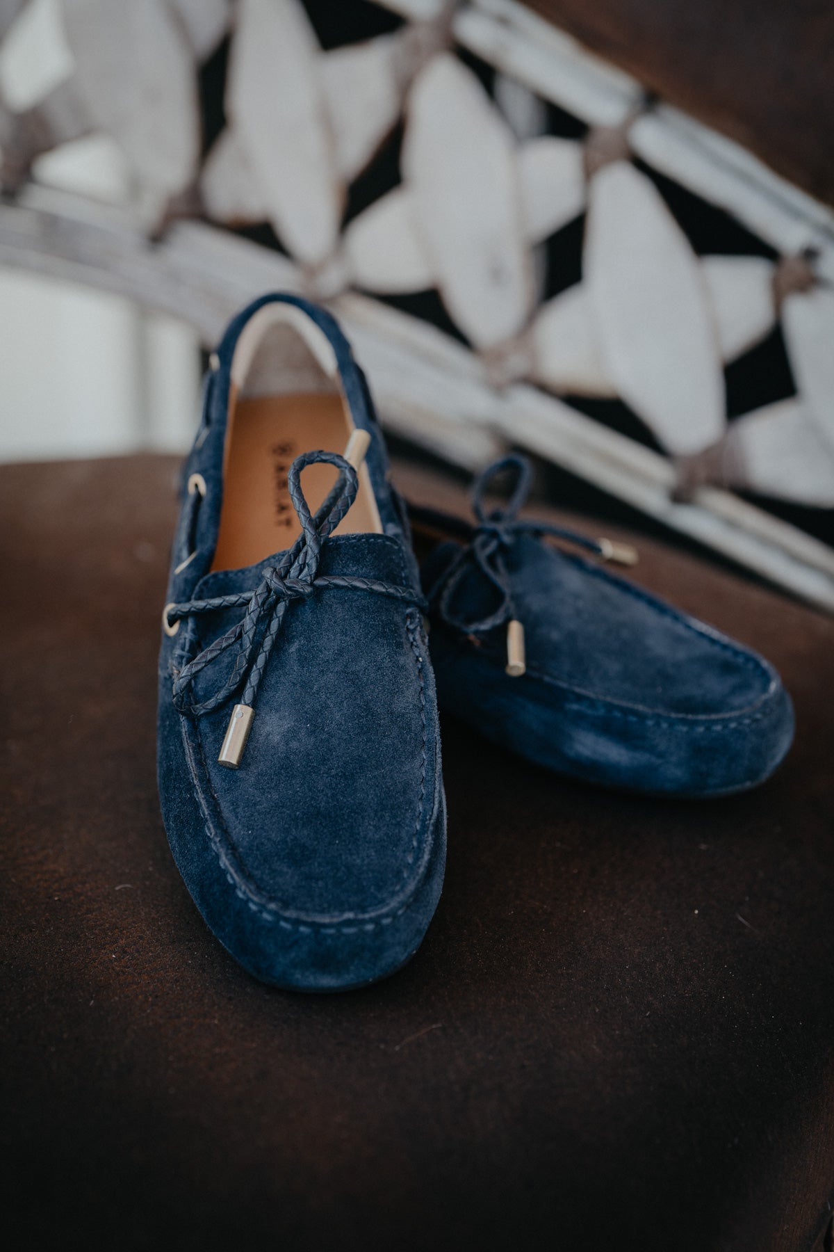 'Margot' Women's Ariat Navy Suede Casual Driving Moc (Size 6-11)