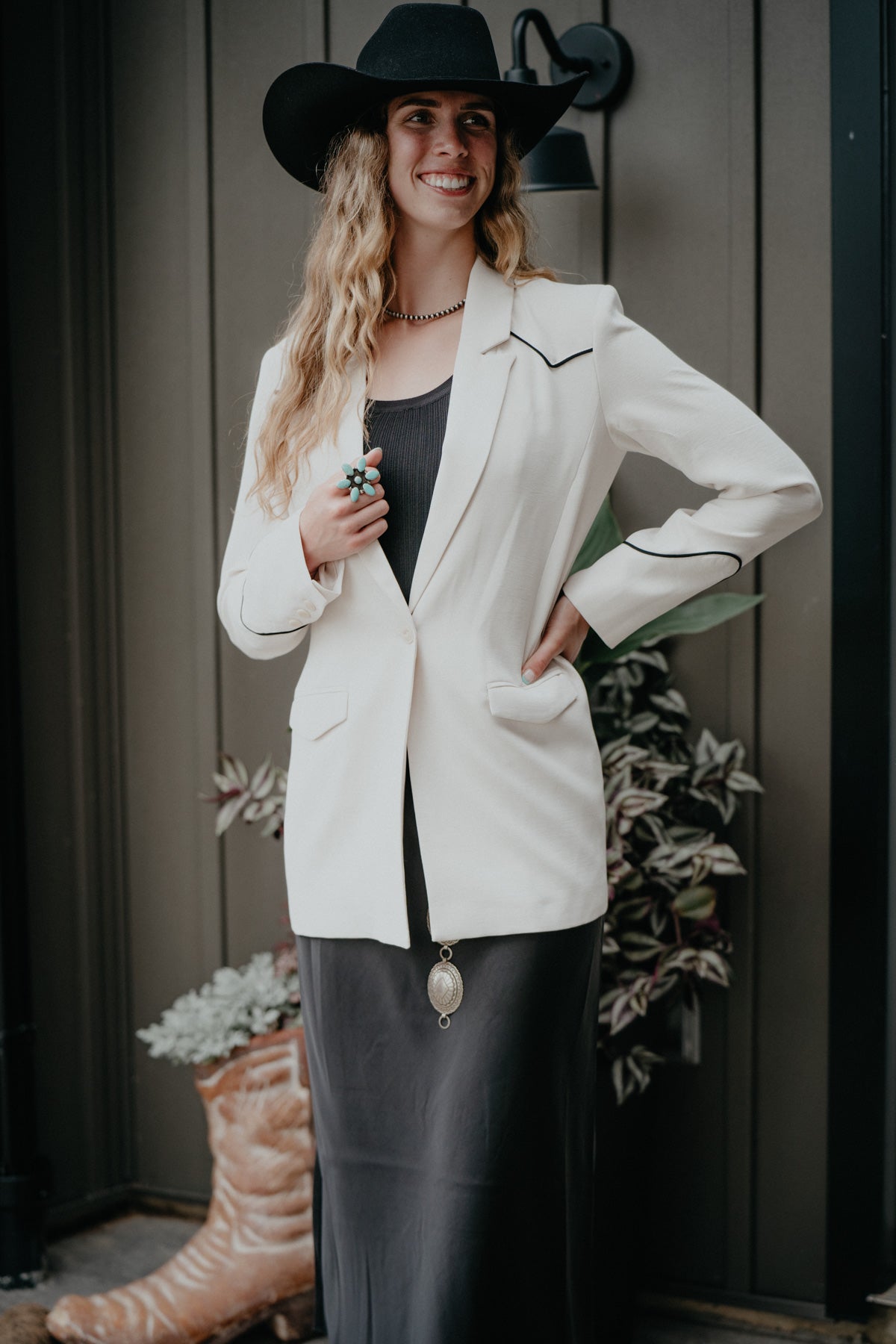 'Parton' Women's Blazer Summer Sand (XS-M)