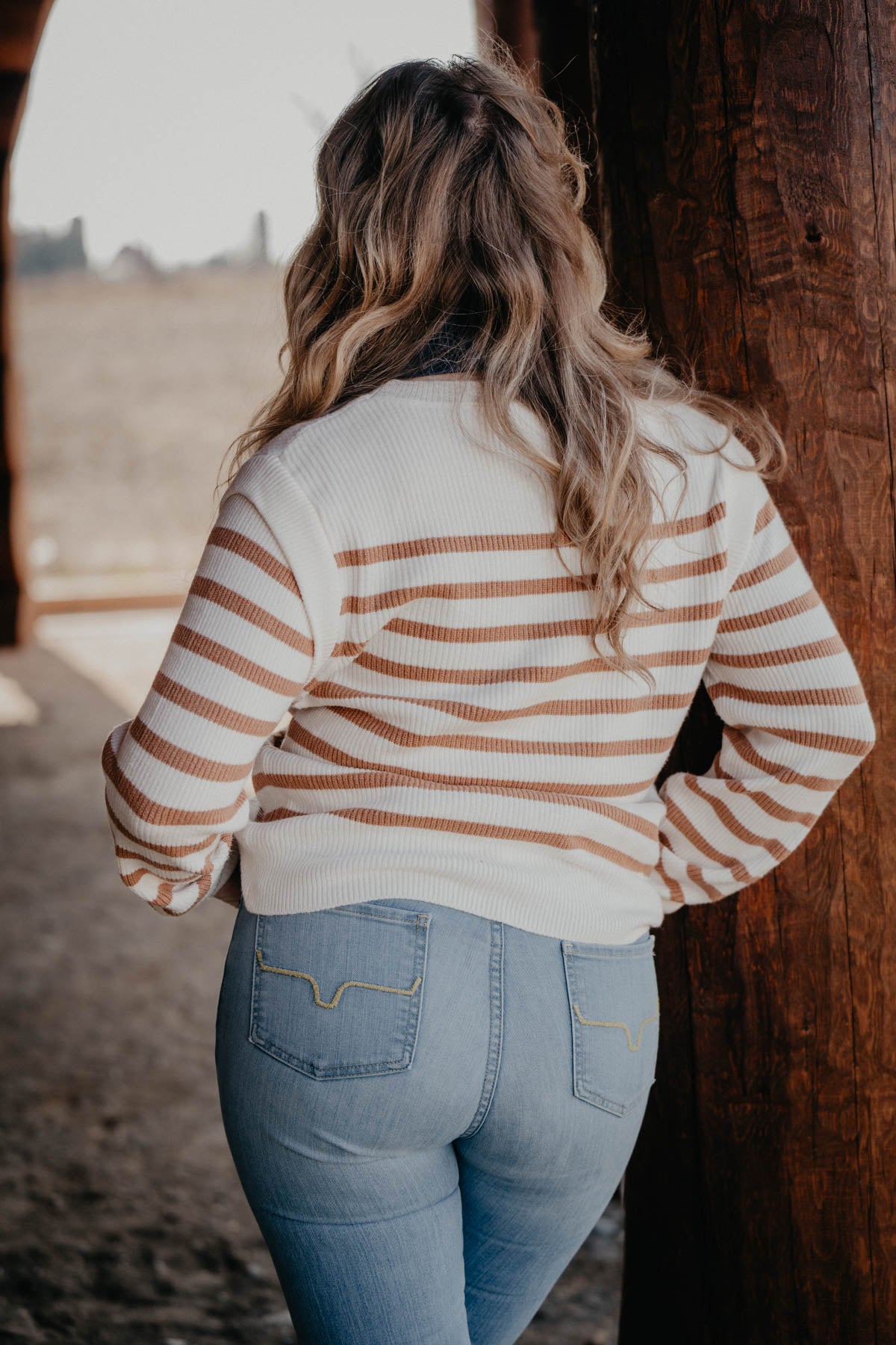 Sarah High Rise Straight Leg Jean by Kimes Ranch (Light Wash)