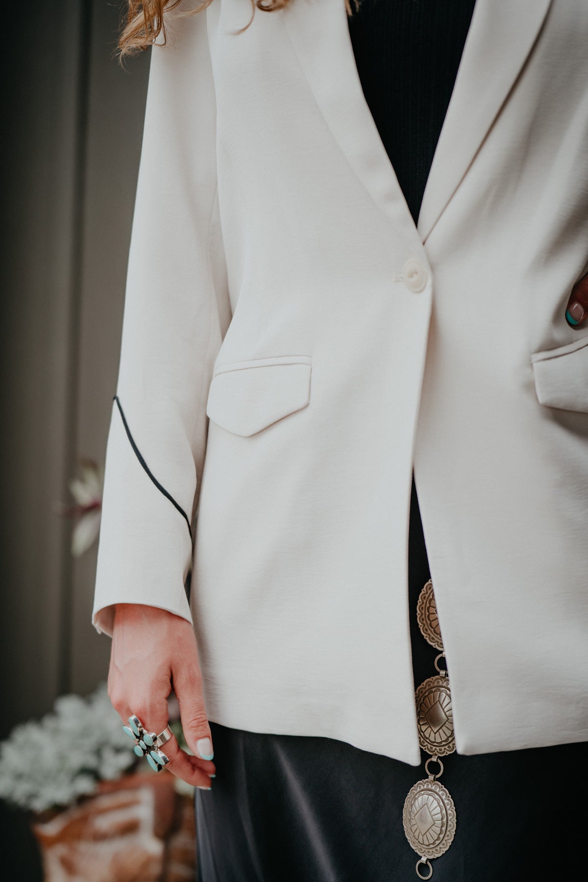 'Parton' Women's Blazer Summer Sand (XS-M)