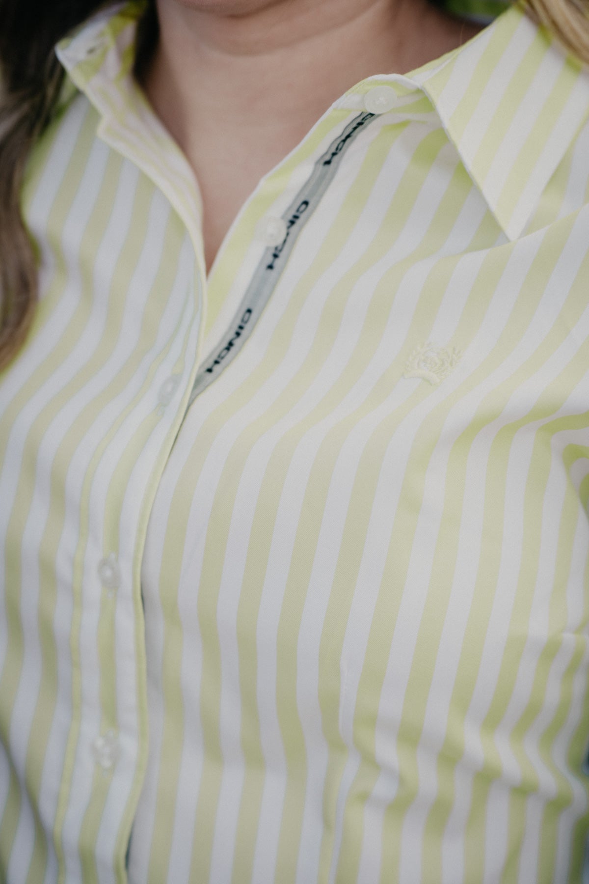 'Marlo' Women's Lemon Yellow Long Sleeve ArenaFlex Button Up (XS-XL)