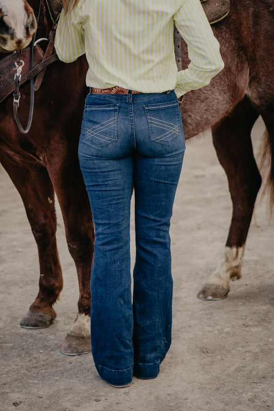 'Mila' Dark Wash Slim Trouser Jean by Cruel Denim (Sizes 24-35)