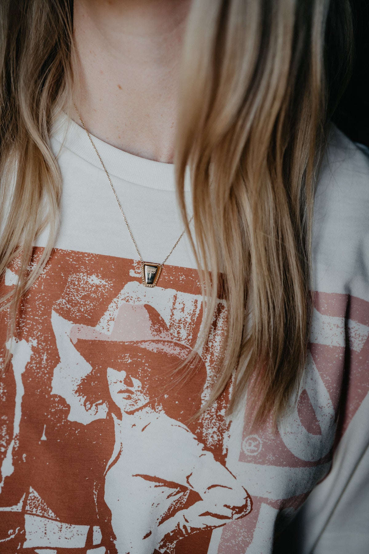 SQUARE Toe Boot Tip Necklace by Spurwest (Gold or Silver)