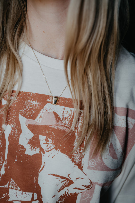 SQUARE Toe Boot Tip Necklace by Spurwest (Gold or Silver)