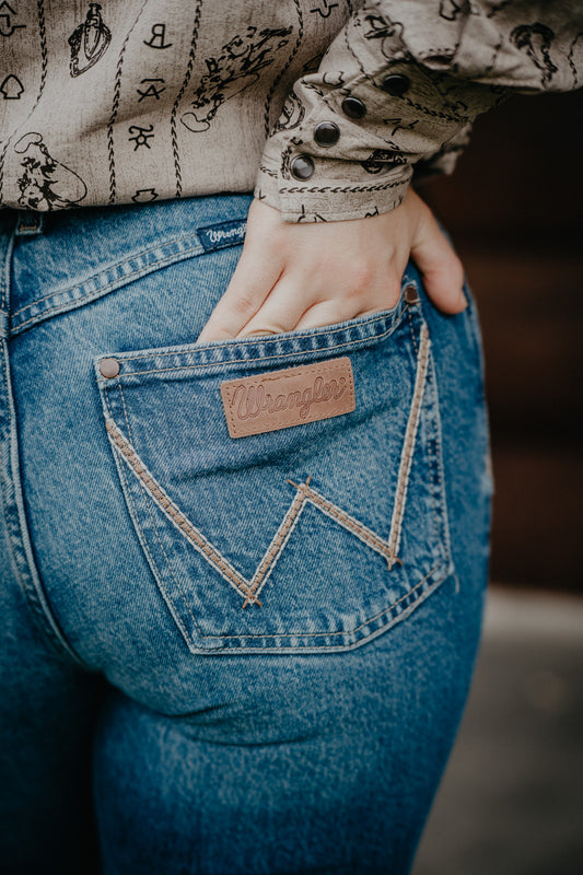 'Isabella' Retro Mae Mid Rise Bootcut Jean by Wrangler (24-35)