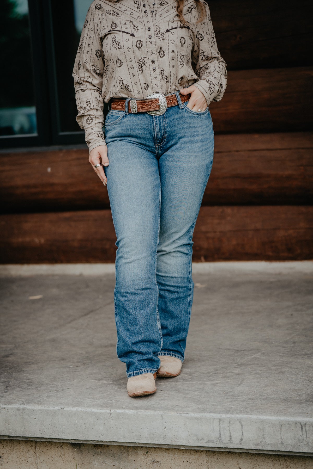 'Isabella' Retro Mae Mid Rise Bootcut Jean by Wrangler (24-35)