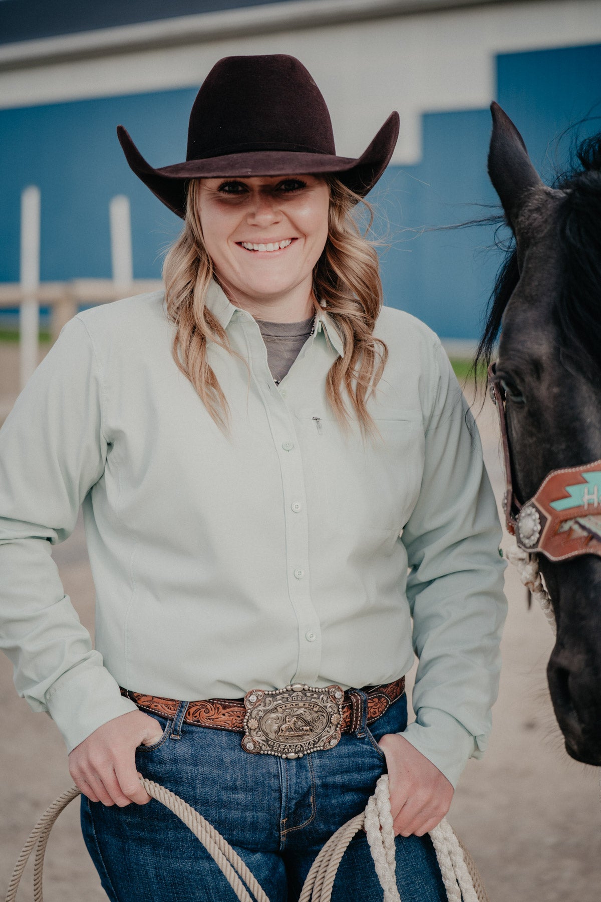 'Jemma' Women's Ariat Mint VentTek Long Sleeve Shirt (S-XXL)