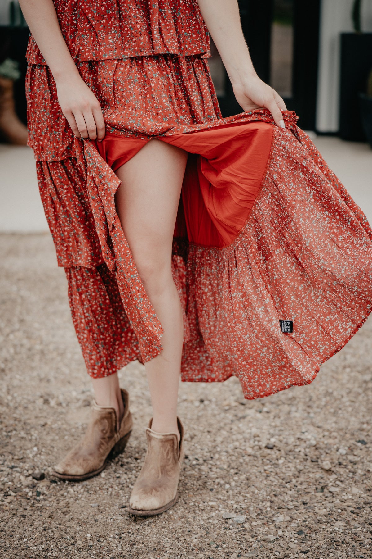 'Carley' Women's Floral Tiered Maxi Dress (L, XL Only)