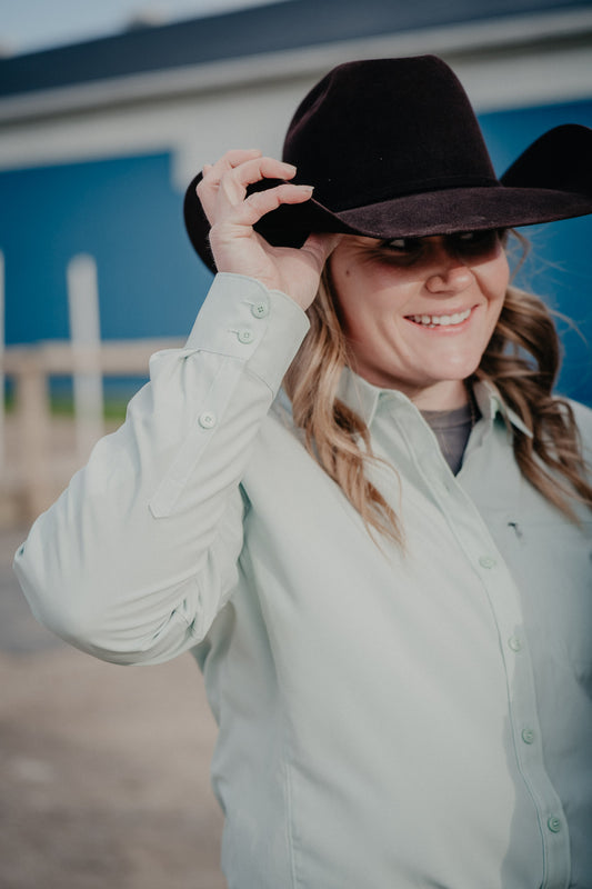 'Jemma' Women's Ariat Mint VentTek Long Sleeve Shirt (S-XXL)