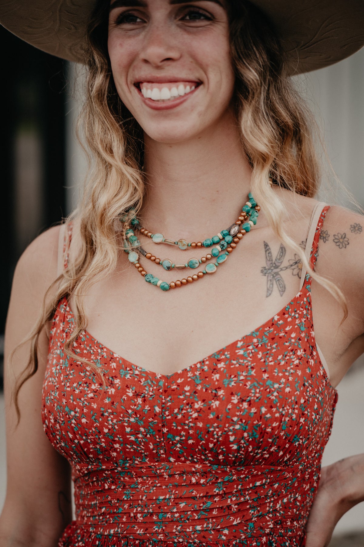 'Carley' Women's Floral Tiered Maxi Dress (L, XL Only)