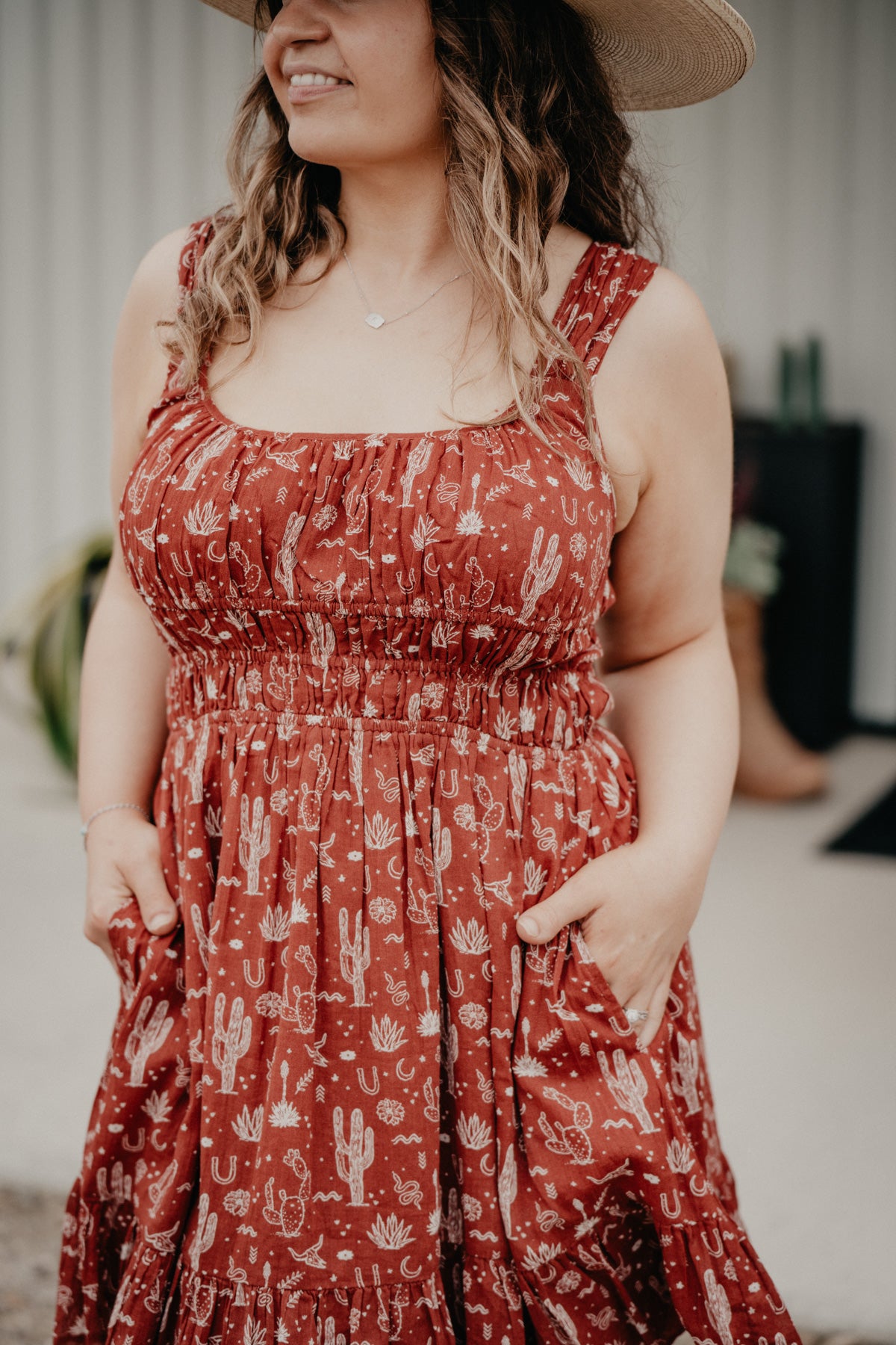 'Martina' Women's Desert Print Mini Dress (1 XS only)