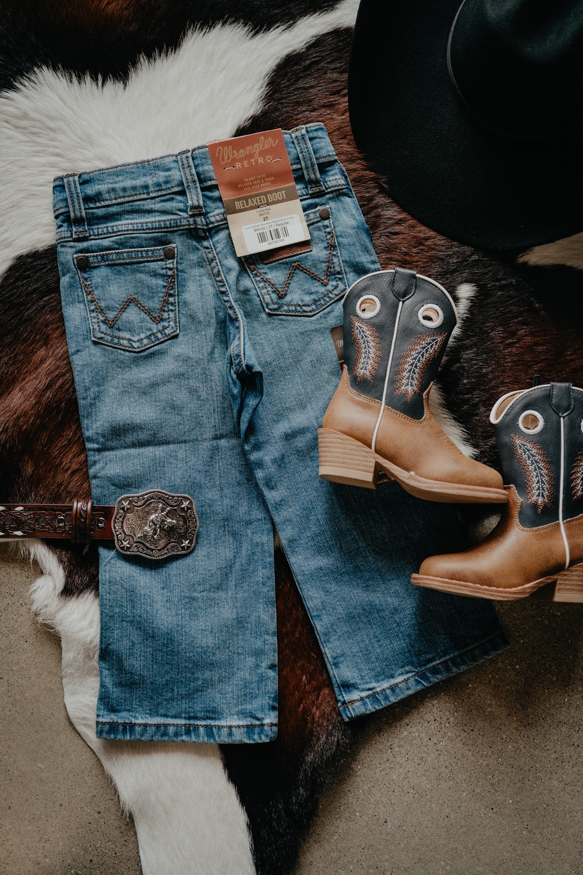'Luke' Wrangler Boys Retro Relaxed Bootcut Jeans