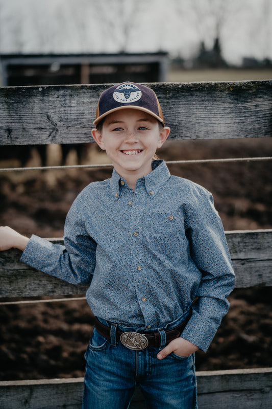 'Luke' Boys Wrangler Paisley Button Down (XXS-XL)