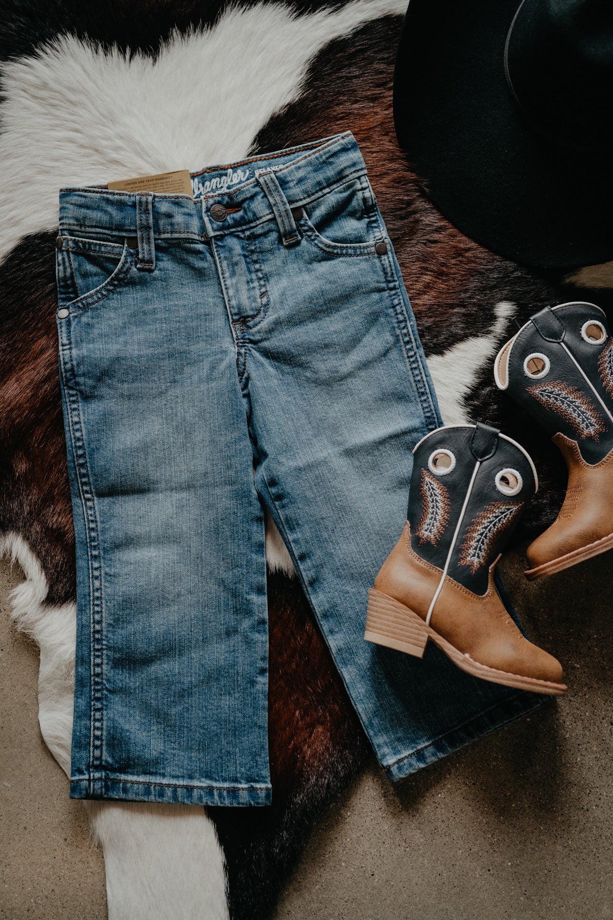 'Luke' Wrangler Boys Retro Relaxed Bootcut Jeans