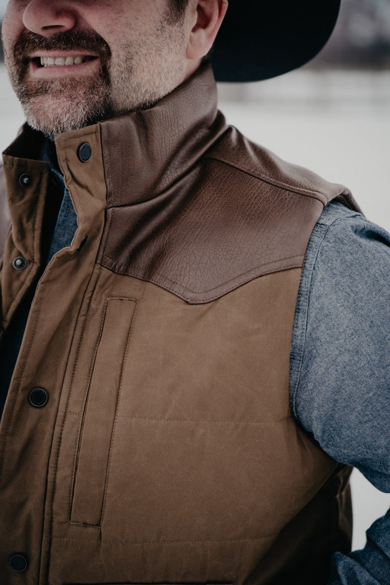 'Lloyd' Ariat Men's Quilted Vest Khaki (S-XXL)