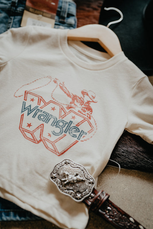 'Lasso' Antique White Boy's Wrangler T-Shirt