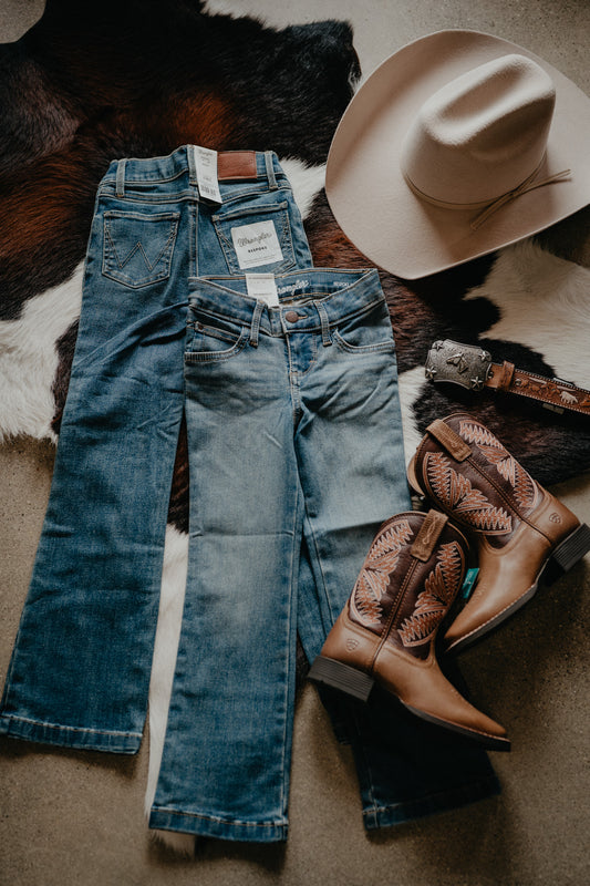 'Adaline' Wrangler Girl's Bespoke Bootcut Jeans