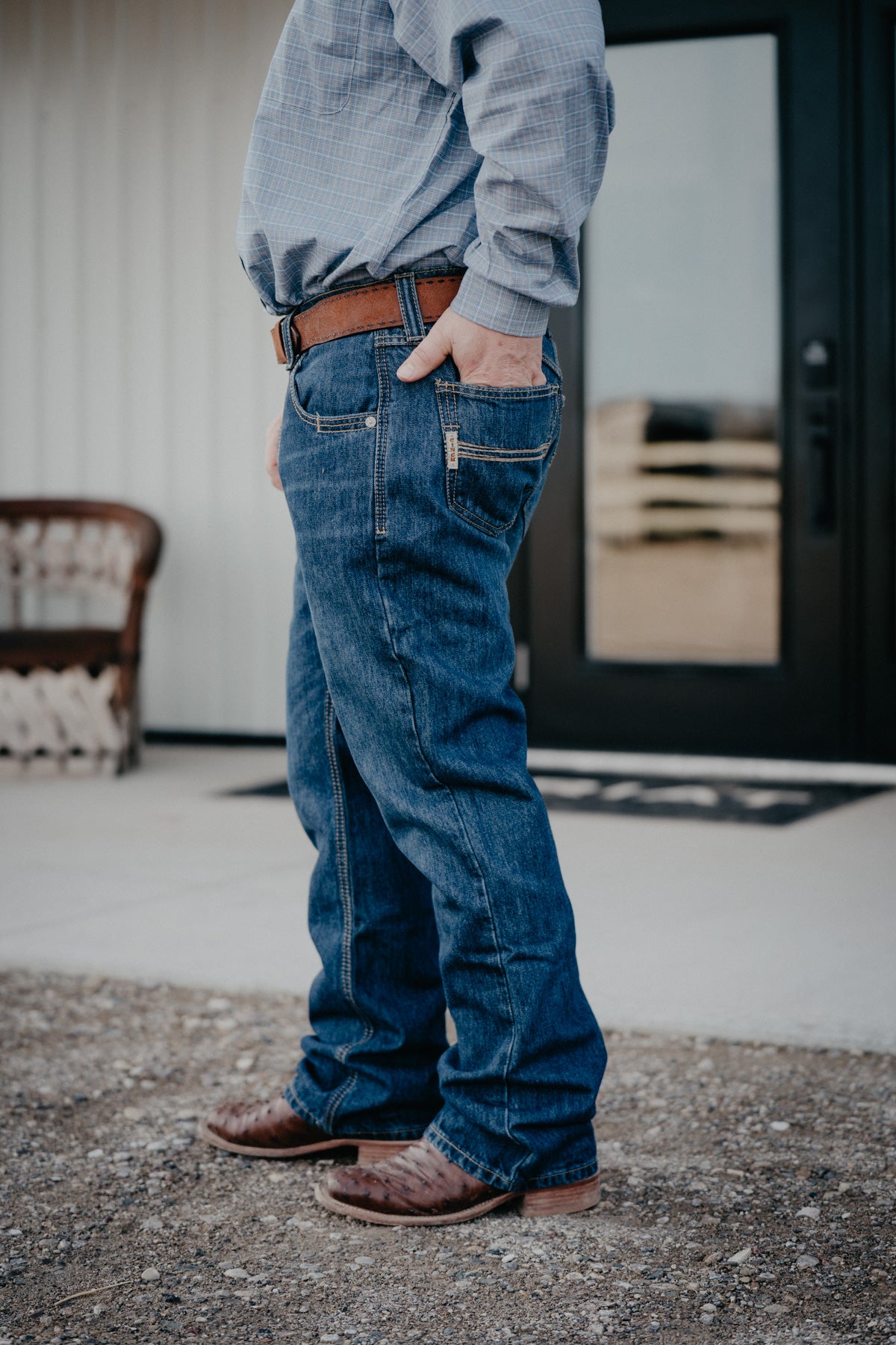 'Carter 2.0' Medium Stonewash 100% Cotton CINCH Jean