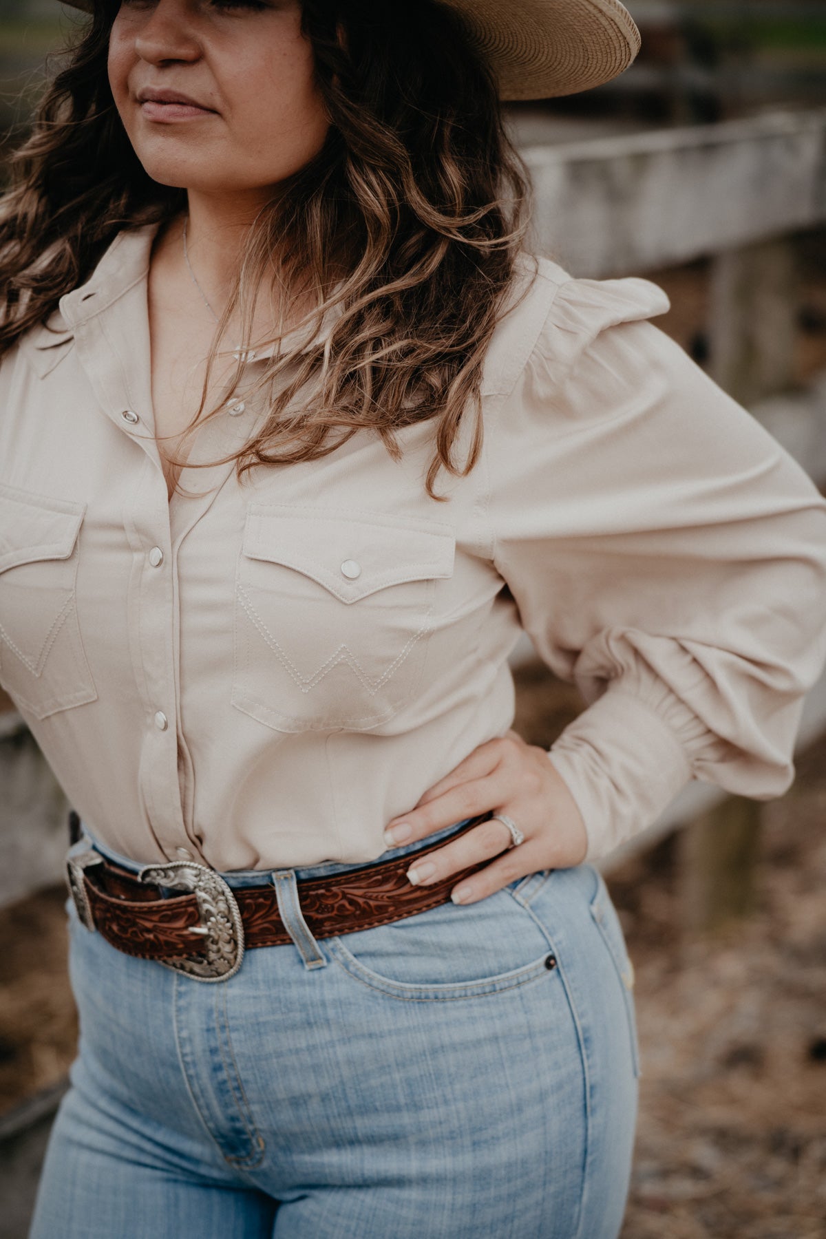 'Kelly' Women's Elevated Pearl Snap Shirt (S-L)